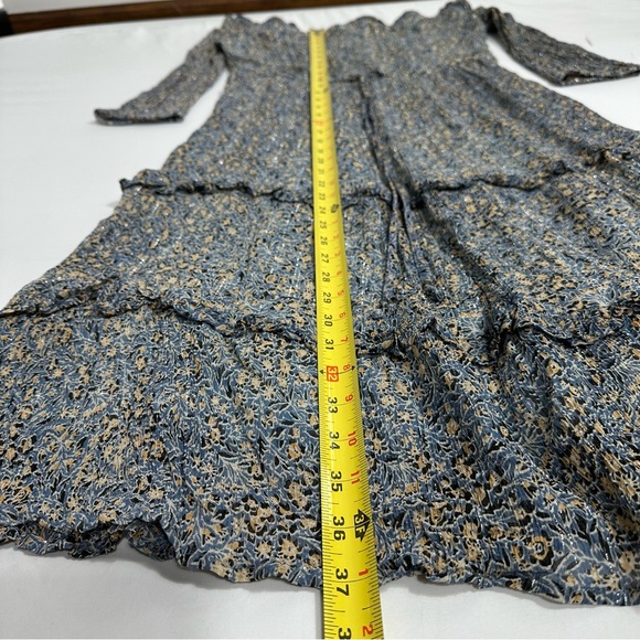 Anthropologie Rayon Kira Off-The-Shoulder Lined Tiered Peasant Dress Size US 6 - Picture 9 of 15